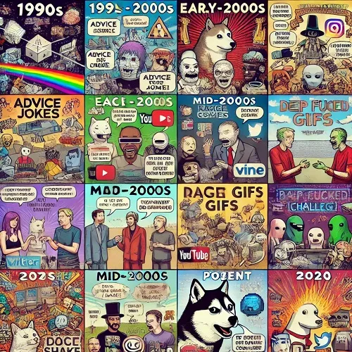 evolución del humor en Internet